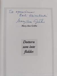 Dottern som inte föddes (signeerattu, tekijän omiste)