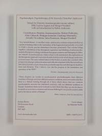 Psychoanalytic Psychotherapy of the Severely Disturbed Adolescent