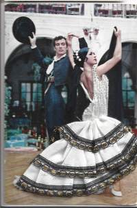 Flamenco - postikortti  naisenpuku kangasta kulkematon