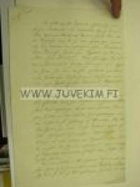 Isoonjakoon liittyvä maanmittaus 10.9.1781, maanmittari T. Winter, Porvoon pitäjä (nyk. Askola, Hovarböle, lautamiehet SimonZachrisson Jontas (Siggböl