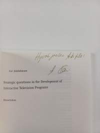 Strategic questions in the development of interactive television programs (tekijän omiste)