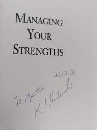 Managing Your Strengths (signeerattu, tekijän omiste)