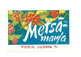Metsämarja  -   juomaetiketti