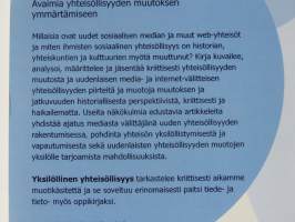 Yksilöllinen yhteisöllisyys - Avaimia yhteisöllisyyden muutoksen ymmärtämiseen