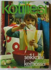 Kotiliesi 1972 nr 9 - ainujen luona, kenkä koron mukaan, työtön, oma kasvihuone, iloista äitienpäivää