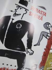 X-Paroni - X-Baronen - Spede Pasanen, ohjaus Risto Jarva -elokuvajuliste, punasävyinen