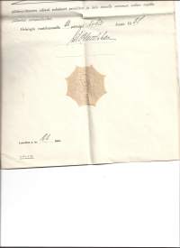 Sigillum Helsingforsia Civiltatispaperisinetti sinetti sivilivihkimis asiakirjalla 1928