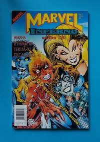 Marvel Inferno 11/1991 - Osa 3.  Mukana Ryhmä X, tekijä-X, Excalibur.   (Sarjakuvat, sarjakuvalehdet, sopiva keräilykappaleeksi)