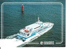 M/V JetCat postikortti  laivakortti, laivapostikortti kulkematon