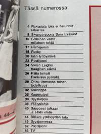 Me Naiset 1977 nro 36, ilmestynyt 8.9.1977. Rocky - Sylvester Stallone, Vivien Leigh, Bökars ystävyyden talo