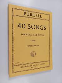 Purcell : 40 songs - For voice and piano (Low)