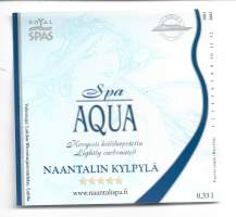 Spa Aqua / naantalin Kylpylä    juomaetiketti