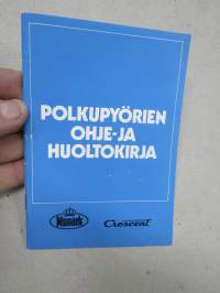 Monark &amp; Crescent polkupyörät ohje- ja huoltokirja -käyttöohjekirja