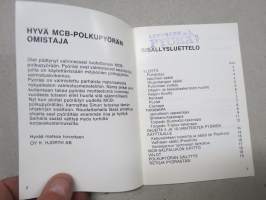 Monark &amp; Crescent polkupyörät ohje- ja huoltokirja -käyttöohjekirja