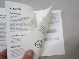 Monark &amp; Crescent polkupyörät ohje- ja huoltokirja -käyttöohjekirja