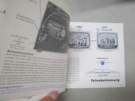 Telefunken FE 18 / 53 T Fernsehempfänger - Bedienungsanleitung -käyttöohjekirja televisiolle, saksankielinen