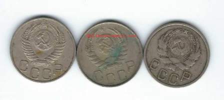 Venäjä / Neuvostoliitto  20 kop 1935, 1946 ja 1952  -  kolikko