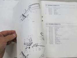 Överum - B 387 M / C 698 HL aurat käyttöohjekirja &amp; varaosaluettelo (2 erillistä kirjaa)