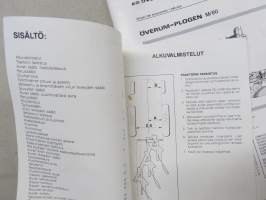 Överum - B 387 M / C 698 HL aurat käyttöohjekirja &amp; varaosaluettelo (2 erillistä kirjaa)