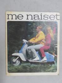Me Naiset 1967 nr 28, 12.7.1967, Jockey-tytöt Eeva Sukula &amp;Eva Sittnikow, Olli alho, Twiggy-look, Klaus Mäkelä, Taiteilijat Ulla Rantanen &amp; Esko Tirronen, ym.