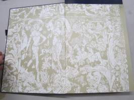 The Ashkenazi Haggadah -faksimile ja selitystekstit; Neuvostojuutalaisten Liiton puheenjohtajan (Morris Abram) omisteella Suomen hallitukselle ja kansalle, 26.5.1988