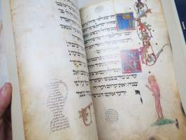 The Ashkenazi Haggadah -faksimile ja selitystekstit; Neuvostojuutalaisten Liiton puheenjohtajan (Morris Abram) omisteella Suomen hallitukselle ja kansalle, 26.5.1988