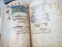 The Ashkenazi Haggadah -faksimile ja selitystekstit; Neuvostojuutalaisten Liiton puheenjohtajan (Morris Abram) omisteella Suomen hallitukselle ja kansalle, 26.5.1988