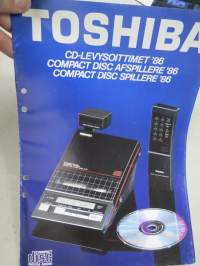 Toshiba CD-levysoittimet 1986 -myyntiesite