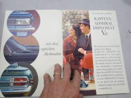 Opel Kapitän, Admiral, Diplomat V8 - Die Grossen Drei von Opel -myyntiesite, saksankielinen
