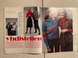 Me Naiset 1976 nro 5 ilmestynyt 29.1.1976,  Lilli Kaipainen, Muoti, ravintola Kappeli, Marlene Dietrich osa I