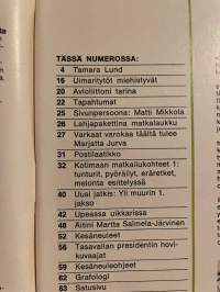 Me Naiset 1976 nro 20, ilmestynyt 13.5.1976, Tamara Lund, äitini Martta  Salmela-Järvinen, presidentin hovikuvaajat