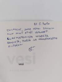 Vesi (signeerattu, tekijän omiste)