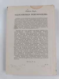Taloustieteen perusongelmia
