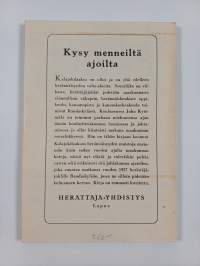 Kysy menneiltä ajoilta : Kalajokilaakson herännäisyyden muistoja