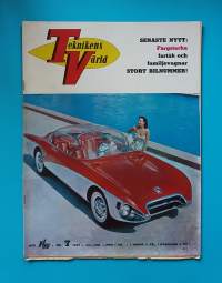 Teknikens Värld 7/1957 - Bilnyheter, test av bilar och mycket mera  (Aikakauslehdet, tekniikka, 50-luku, nostalgia, tidning, tidskrift.)