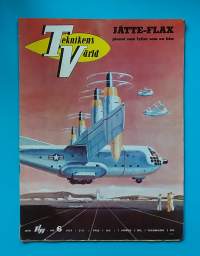 Teknikens Värld 6/1957 - Bilnyheter, test av bilar och mycket mera  (Aikakauslehdet, tekniikka, 50-luku, nostalgia, tidning, tidskrift.)