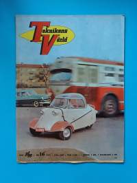 Teknikens Värld 16/1957 - Bilnyheter, test av bilar och mycket mera  (Aikakauslehdet, tekniikka, 50-luku, nostalgia, tidning, tidskrift.)