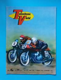 Teknikens Värld 14/1957 - Bilnyheter, test av bilar och mycket mera  (Aikakauslehdet, tekniikka, 50-luku, nostalgia, tidning, tidskrift.)