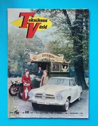 Teknikens Värld 10/1957 - Bilnyheter, test av bilar och mycket mera  (Aikakauslehdet, tekniikka, 50-luku, nostalgia, tidning, tidskrift.)