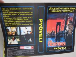 Pyöveli (The Executioner) -alkuperäinen VHS-kasetin kansipaperi