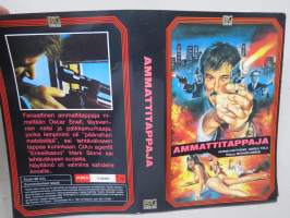Ammattitappaja -alkuperäinen VHS-kasetin kansipaperi