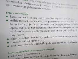 Enter - Construction -englanninkieltä rakennusalan ammatti- / työtehtäviin, oppikirja