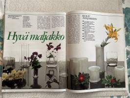 Kotiliesi 1981 nr 21, Pelkosenniemen Suvannon kylä, hyvä maljakko, kaava-arkki