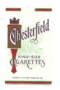 Chesterfield - tupakkaetiketti