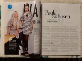 Suuri Käsityö 2012 nr 3, Paola Suhosen silkkimekko, Amy Butler mm. lattiatyyny, kaava-arkki