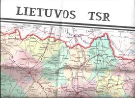 Lietuvos TSR   kartta 60x70 cm  Moskva 1981
