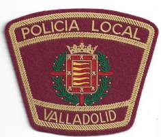 Policia Local Valladold  Espania  - hihamerkki poliisi