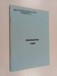 Jäsenluettelo 1988 : Ravitsemusterapeuttien yhdistys