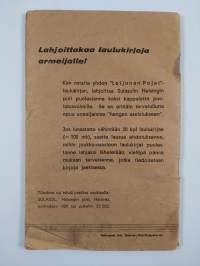 Leijonan pojat 1-2 : lauluja sotapojille ja kotirintamalle- sävellyskilpailun tuloksia ja muita sotatalven 1939-40 lauluja