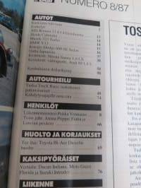 Tuulilasi 1987 nr 8 - koeajossa Dodge 600, kestotestissä Nissan Sunny 1,6 LX